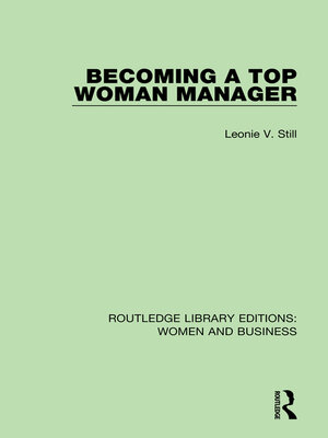 cover image of Becoming a Top Woman Manager